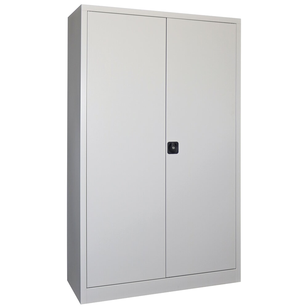Numéro de l'image du produit 1: Armoire à portes battantes PAVOY, 4 tablettes, H x l x P 1 950 x 1 200 x 500 mm, gris clair, gris clair