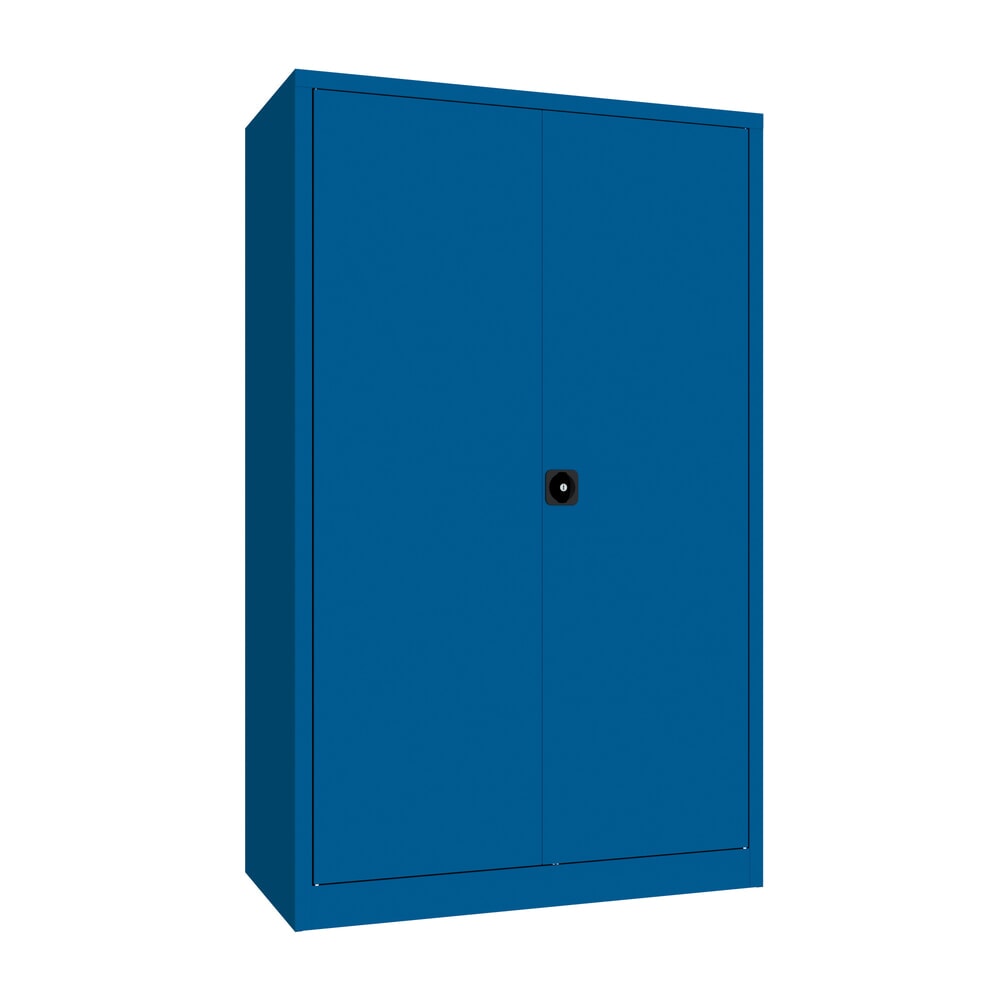 Numéro de l'image du produit 1: Armoire à portes battantes PAVOY, 4 tablettes, H x l x P 1 950 x 1 200 x 600 mm, bleu gentiane, bleu gentiane