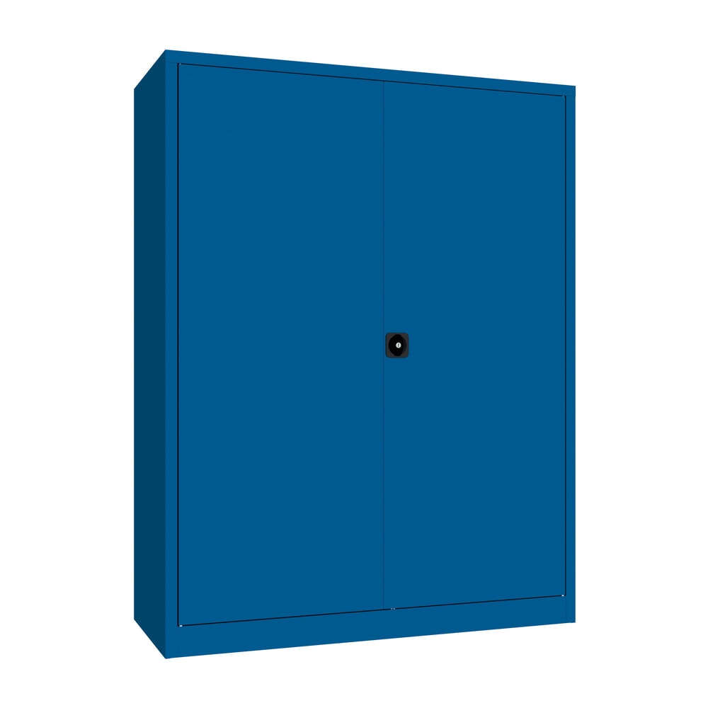 Numéro de l'image du produit 1: Armoire à portes battantes PAVOY, 4 tablettes, H x l x P 1 950 x 1 500 x 600 mm, bleu gentiane, bleu gentiane