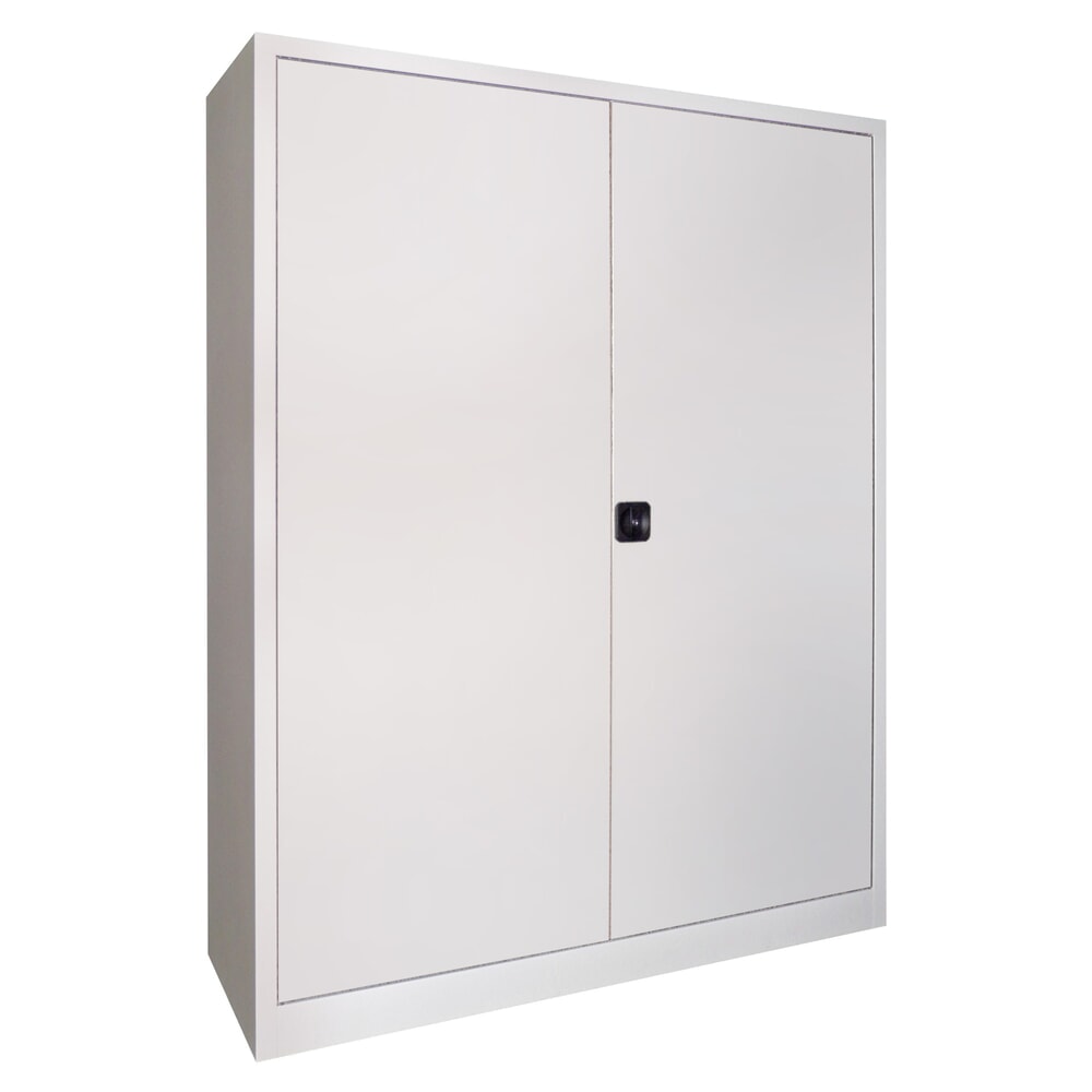 Numéro de l'image du produit 1: Armoire à portes battantes PAVOY, 4 tablettes, H x l x P 1 950 x 1 500 x 600 mm, gris clair, gris clair