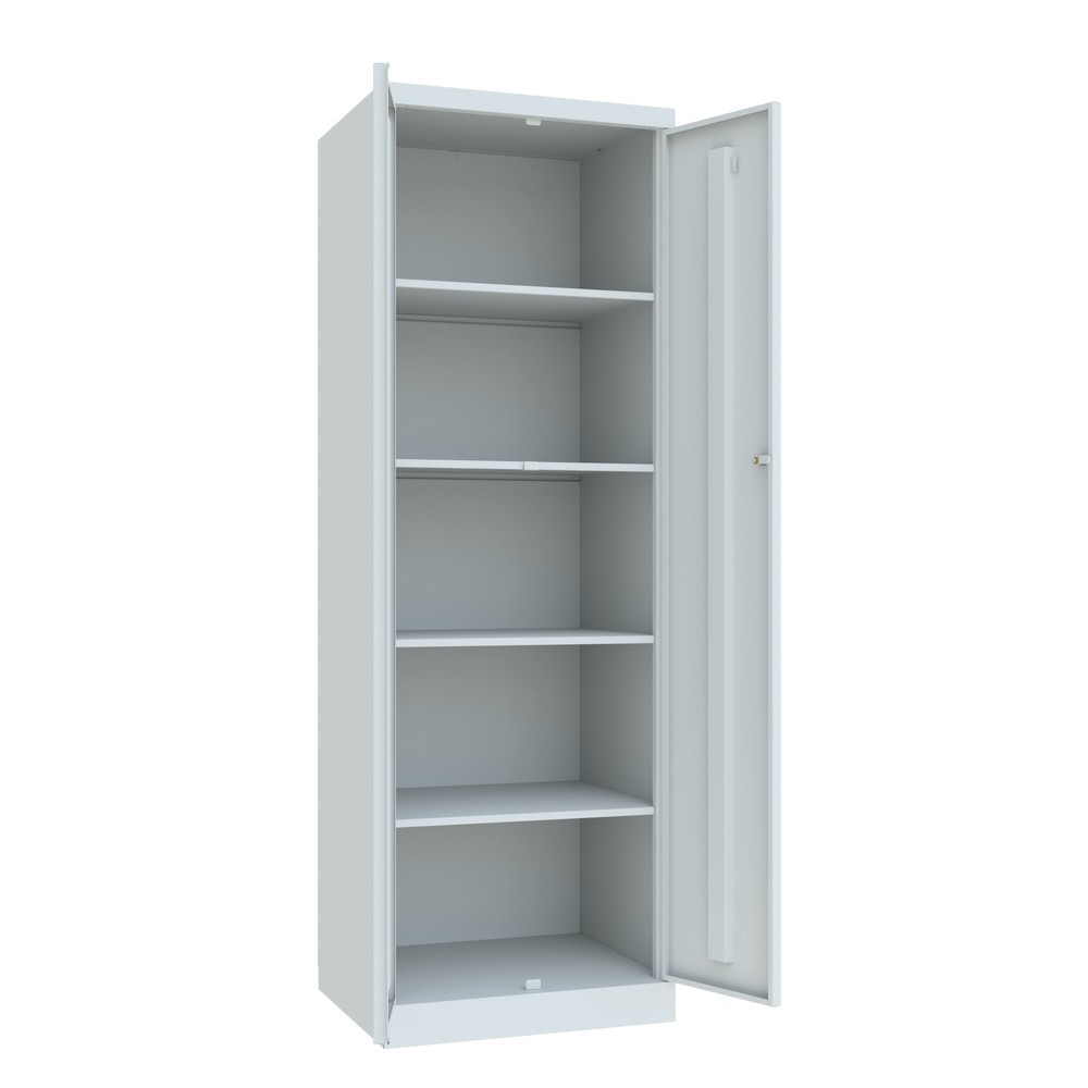 N° de l'image du produit 4 : Armoire à portes battantes PAVOY, H x l x P 1 800 x 600 x 500 mm, gris clair, gris clair