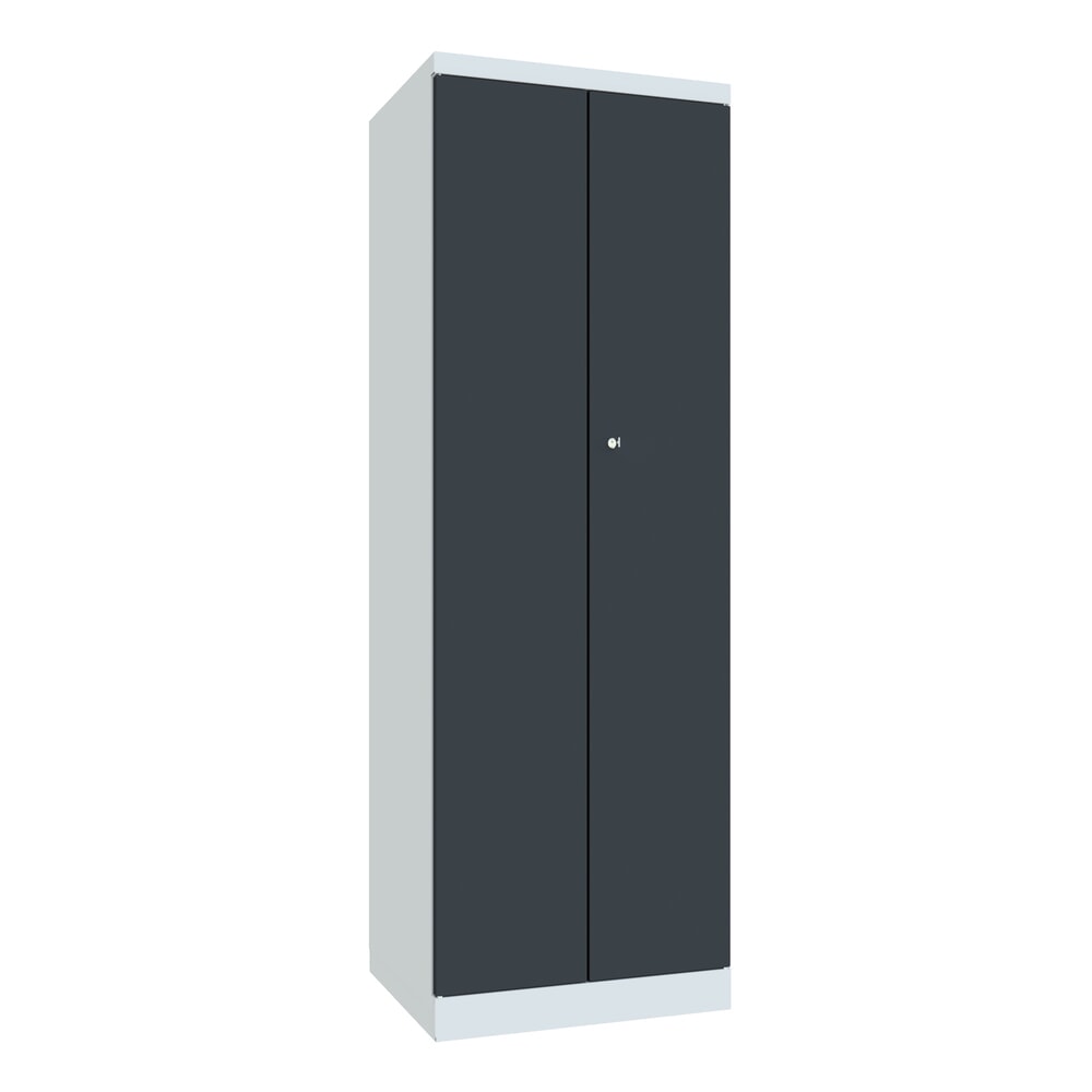 Numéro de l'image du produit 1: Armoire à portes battantes PAVOY, H x l x P 1 800 x 600 x 500 mm, gris anthracite, gris clair
