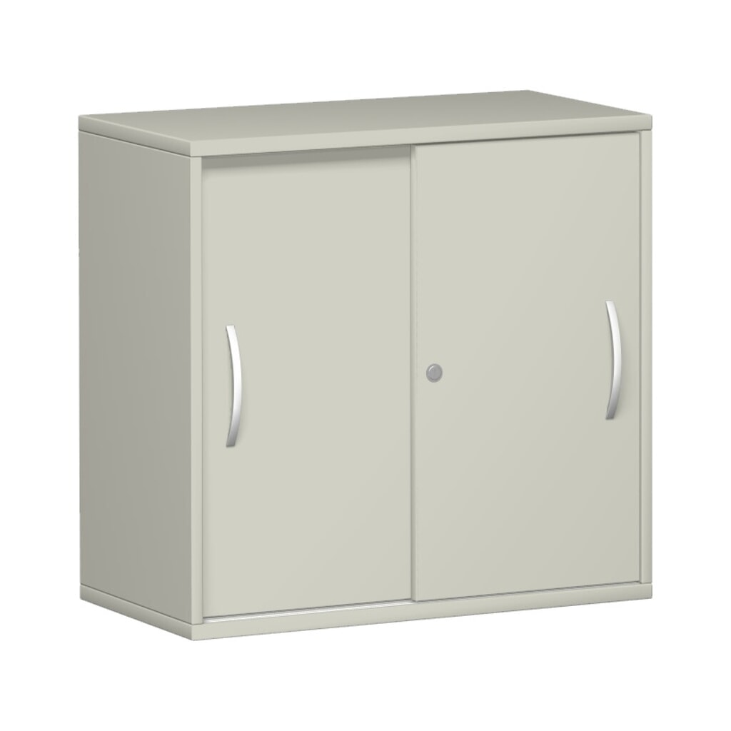 Illustration du produit: Armoire à portes coulissantes Profi, 2 hauteurs de classeur, largeur 800 mm, gris clair