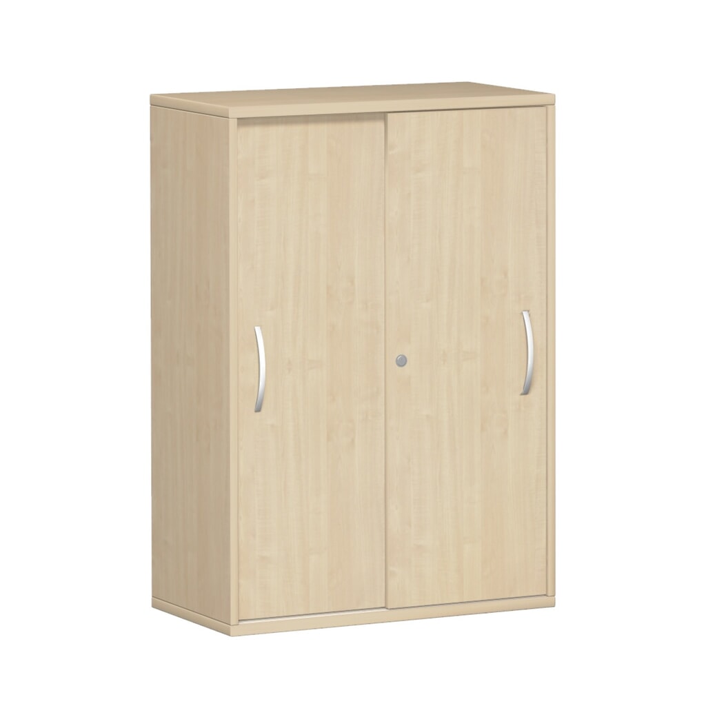 Armoire à portes coulissantes Profi, 3 hauteurs de classeurs, largeur 800 mm, érable Illustration du produit: Armoire à portes coulissantes Profi, 3 hauteurs de classeurs, largeur 800 mm, érable