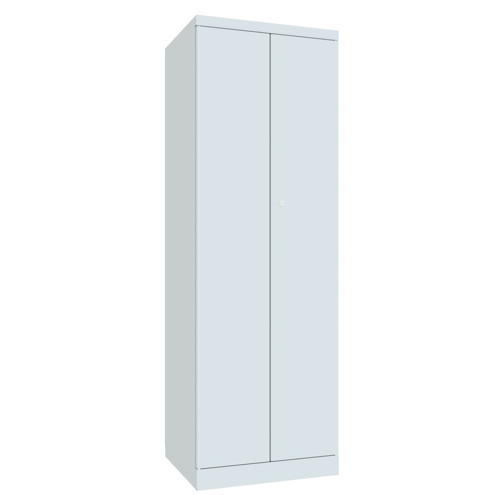 N° de l'image du produit 2 : Armoire à produits d’entretien PAVOY, H x l x P 1 800 x 500 x 600 mm, gris clair, gris clair
