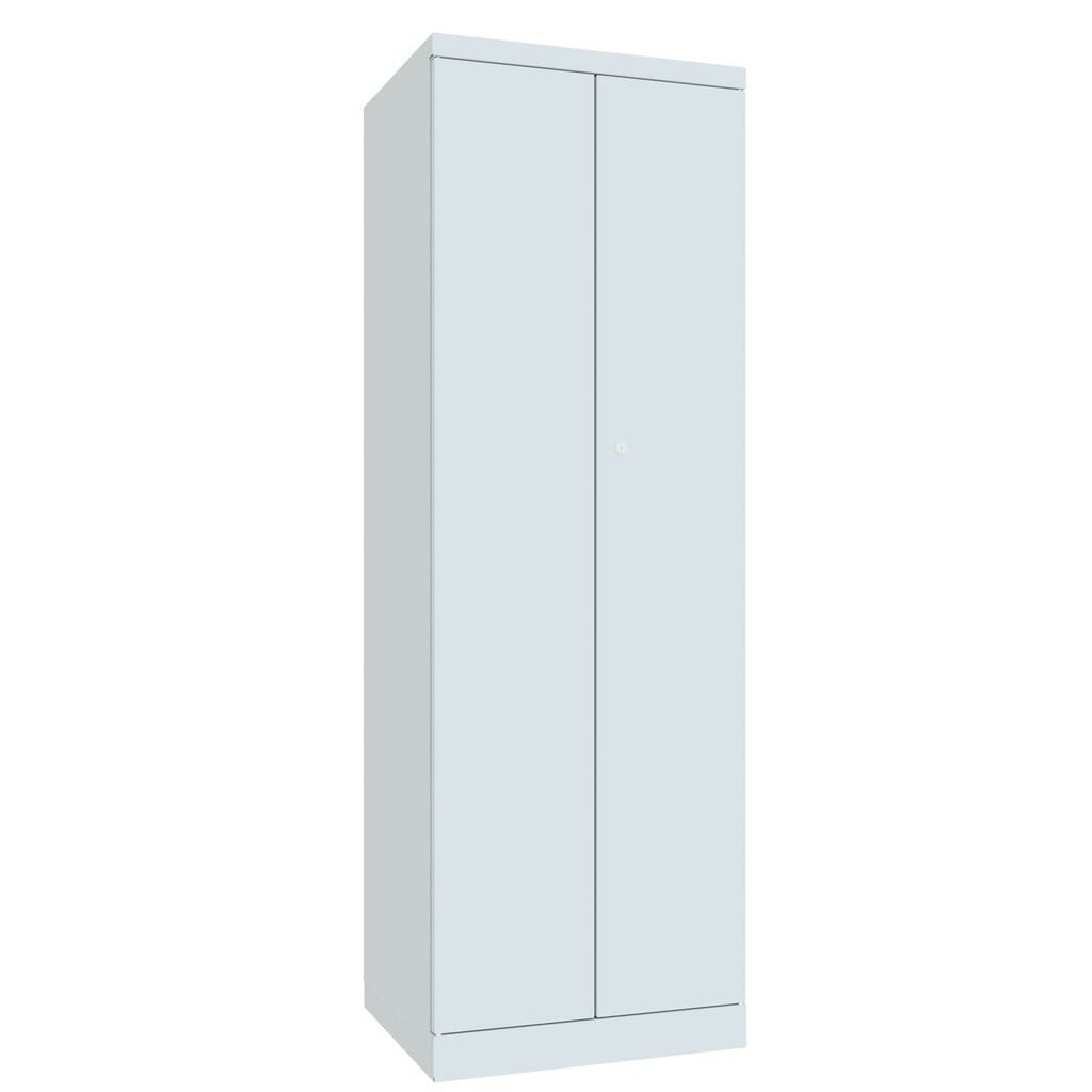 N° de l'image du produit 2 : Armoire à produits d’entretien PAVOY, H x l x P 1 800 x 500 x 600 mm, gris clair, gris clair