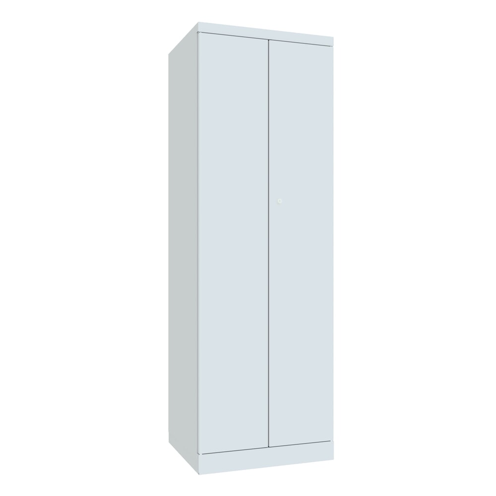 N° de l'image du produit 1 : Armoire à produits d’entretien PAVOY, H x l x P 1 800 x 500 x 600 mm, gris clair, gris clair