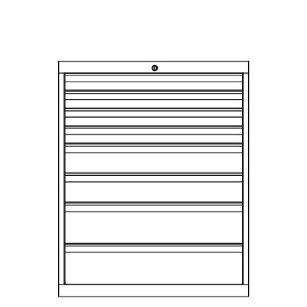 Armoire à tiroirs PAVOY, hauteur 1 000 mm, tiroirs 5 x 75 mm + 3 x 125 mm + 1 x 150 mm, largeur 1 023 mm, gris clair, bleu clair N° de l'image du produit 3 : Armoire à tiroirs PAVOY, hauteur 1 000 mm, tiroirs 5 x 75 mm + 3 x 125 mm + 1 x 150 mm, largeur 1 023 mm, gris clair, bleu clair