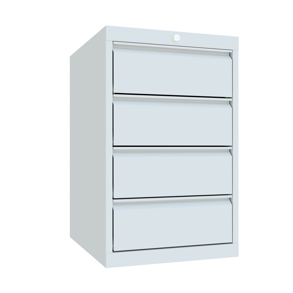Numéro de l'image du produit 1: Armoire à tiroirs PAVOY, hauteur 800 mm, tiroirs 4 x 175 mm, largeur 500 mm, gris clair, gris clair