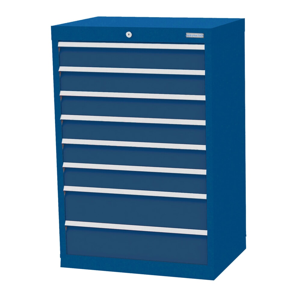 Armoire à tiroirs Profi, tiroirs de 6 x 100 + 2 x 150 mm, H x l x P 1 019 x 680 x 500 mm Bedrunka+Hirth