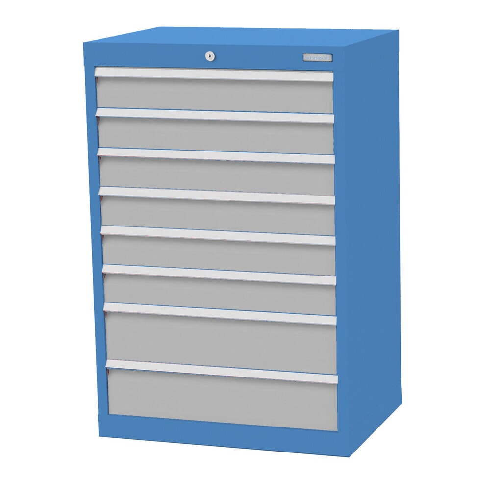 Armoire à tiroirs Profi, tiroirs de 6 x 100 + 2 x 150 mm, H x l x P 1 019 x 680 x 500 mm Bedrunka+Hirth