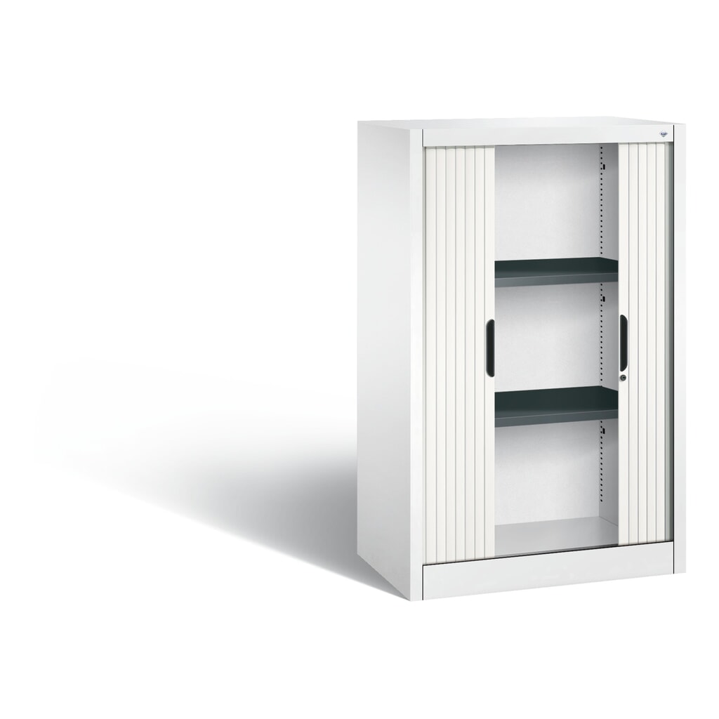 Armoire à volet roulant C+P, 3 hauteurs de classeur, largeur 800 mm, blanc pur N° de l'image du produit 4 : Armoire à volet roulant C+P, 3 hauteurs de classeur, largeur 800 mm, blanc pur