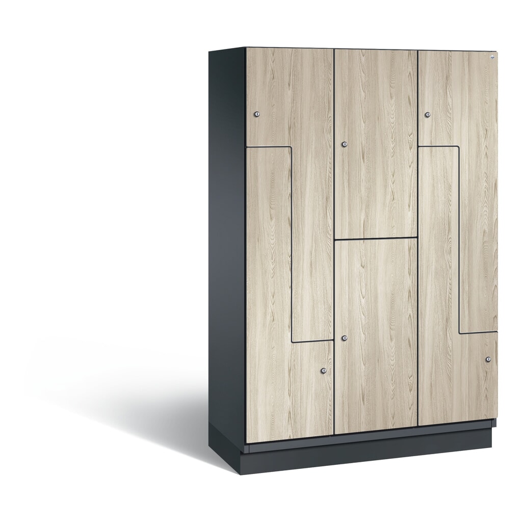 Armoire combinée en Z C+P Cambio, 3 compartiments, largeur des compartiments 400 mm