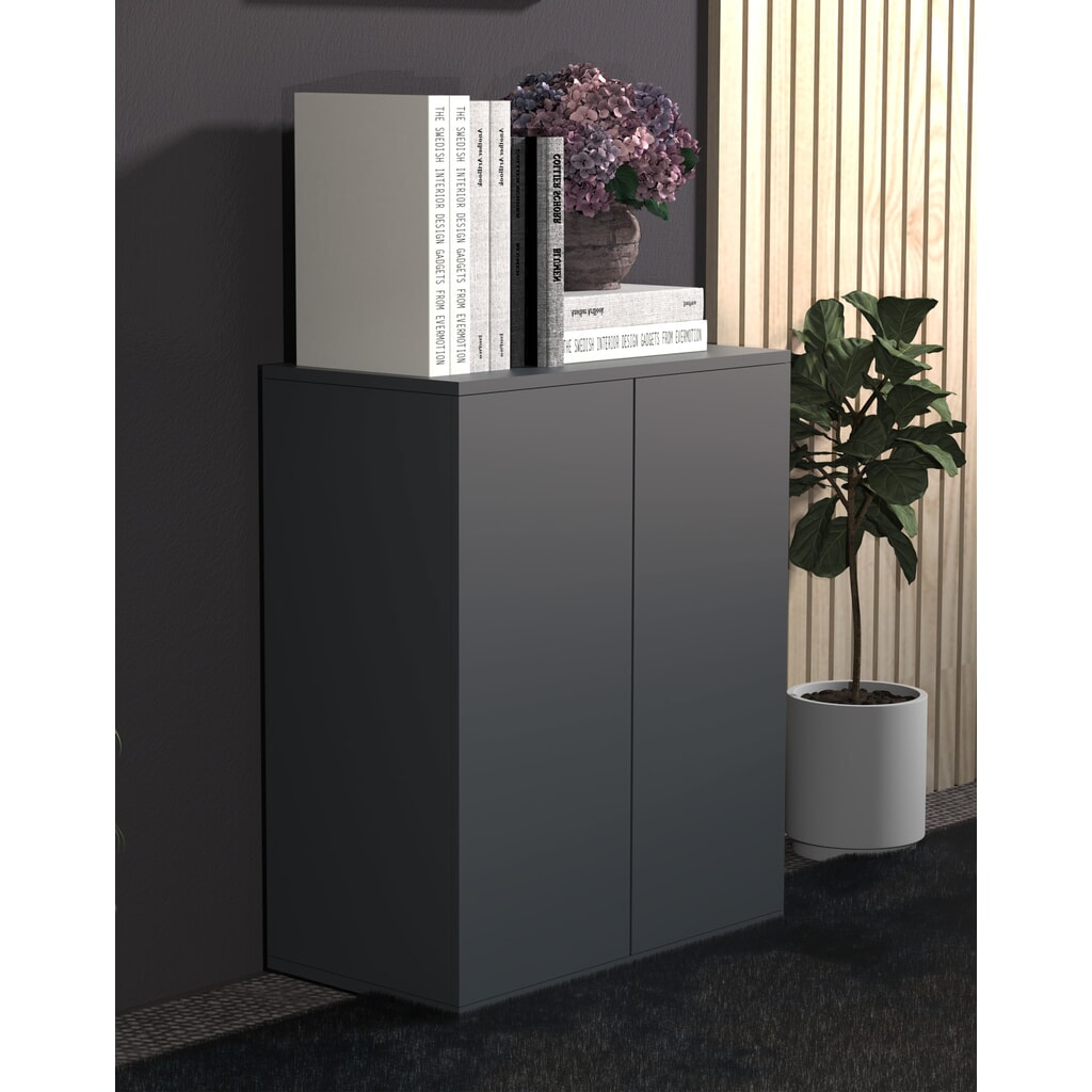 VCM Armoire Dalosa 2 compartiments, anthracite N° de l'image du produit 2 : VCM Armoire Dalosa 2 compartiments, anthracite