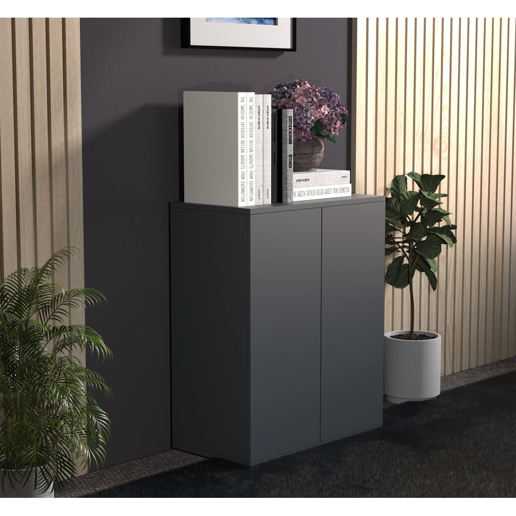 N° de l'image du produit 3 : VCM Armoire Dalosa 2 compartiments, anthracite
