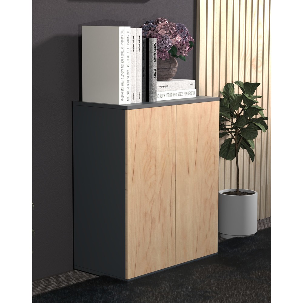 Numéro de l'image du produit 3: Armoire Dalosa 2 compartiments, chêne miel