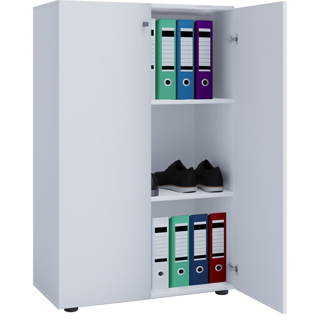 Armoire de bureau Lona, 3 étagères, H x l x P 1 050 x 700 x 400 mm, blanc Illustration du produit: Armoire de bureau Lona, 3 étagères, H x l x P 1 050 x 700 x 400 mm, blanc