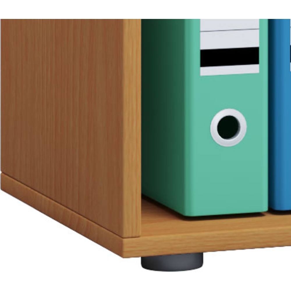 Numéro de l'image du produit 2: Lona Armoire de bureau avec portes coulissantes, 2 compartiments, HxlxP 740 x 700 x 400 mm, hêtre