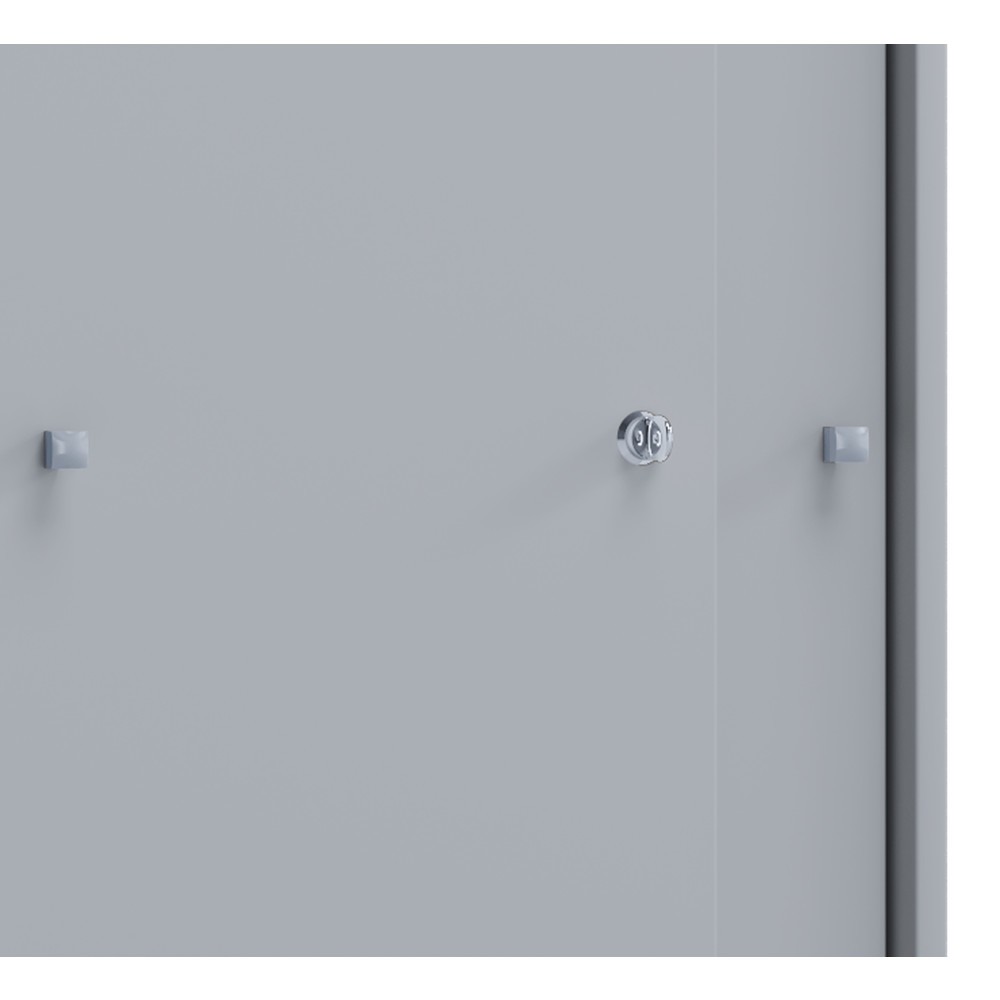 Numéro de l'image du produit 3: Lona Armoire de bureau avec portes coulissantes, 3 compartiments, HxlxP 1,110 x 700 x 400 mm, gris