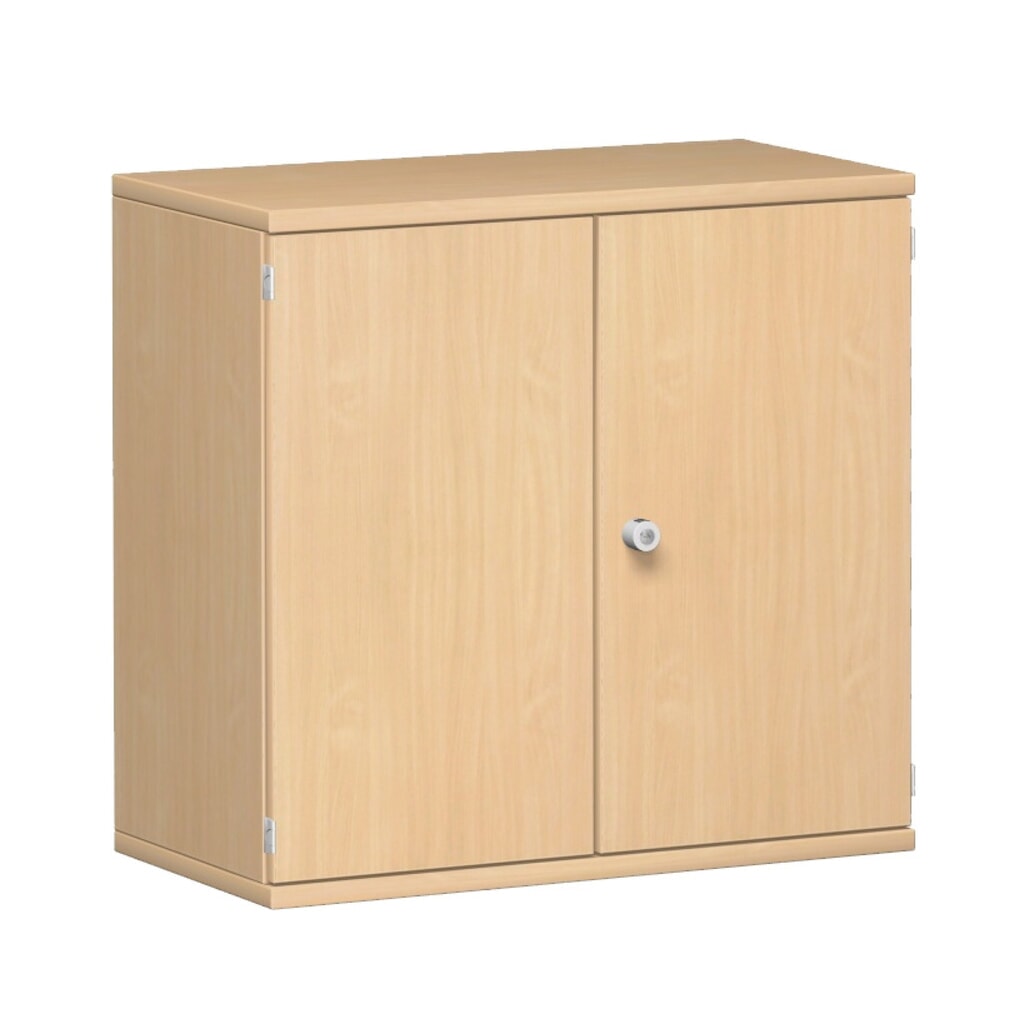 Armoire de bureau Profi, 2 hauteurs de classeurs, largeur 800 mm, porte battante, hêtre Illustration du produit: Armoire de bureau Profi, 2 hauteurs de classeurs, largeur 800 mm, porte battante, hêtre
