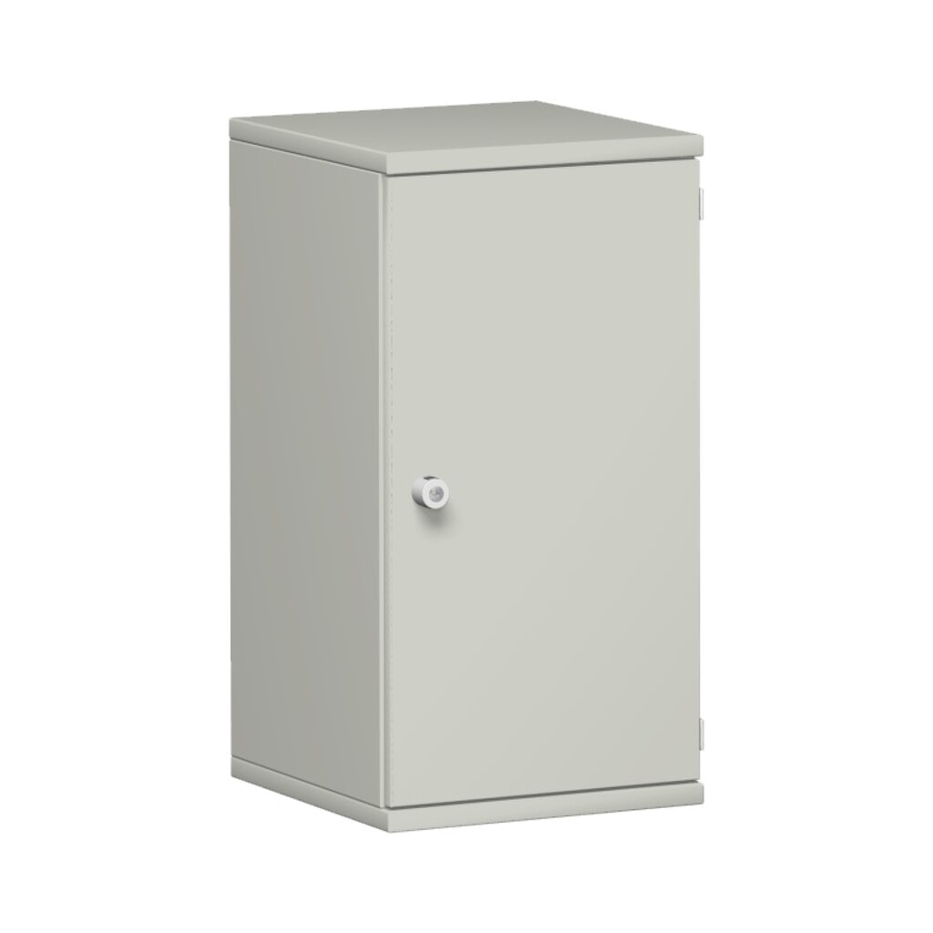 Armoire de bureau Profi, 2 hauteurs de classeur, largeur 400 mm, porte à droite, gris clair Illustration du produit: Armoire de bureau Profi, 2 hauteurs de classeur, largeur 400 mm, porte à droite, gris clair