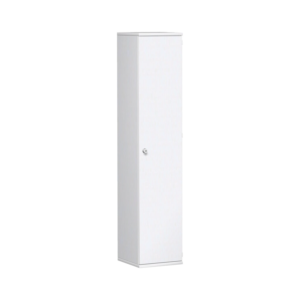 Armoire de bureau Profi, 5 hauteurs de classeurs, largeur 400 mm, porte à droite, blanc Illustration du produit: Armoire de bureau Profi, 5 hauteurs de classeurs, largeur 400 mm, porte à droite, blanc