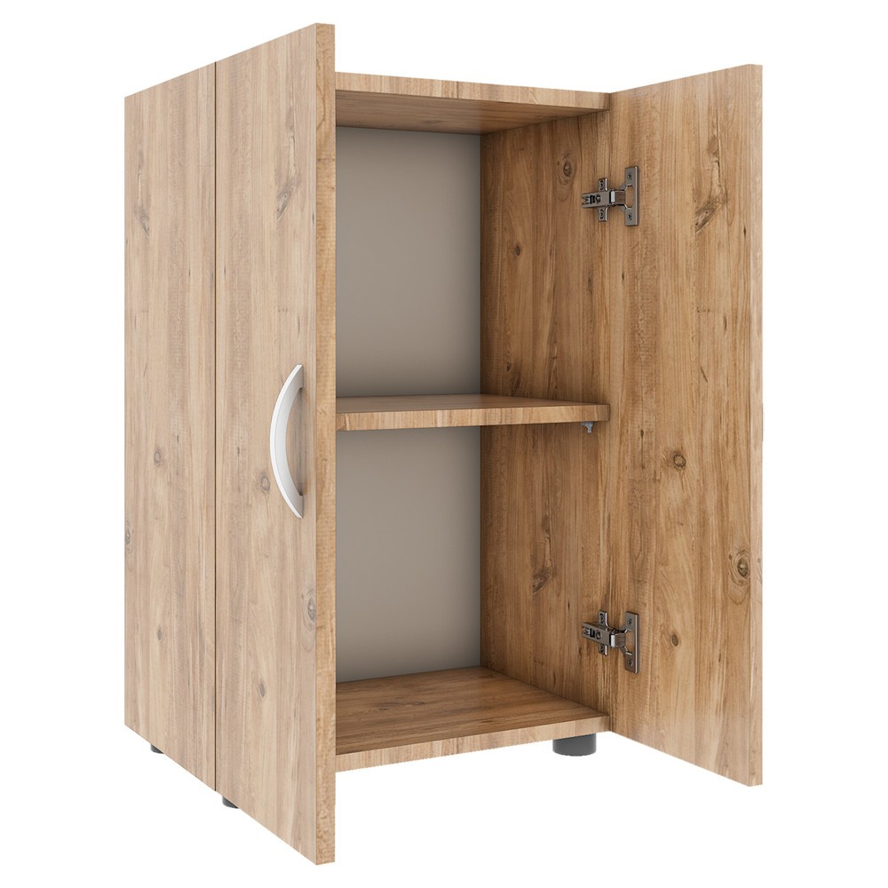 Numéro de l'image du produit 4: Armoire de bureau Ulas 2 compartiments, chêne miel