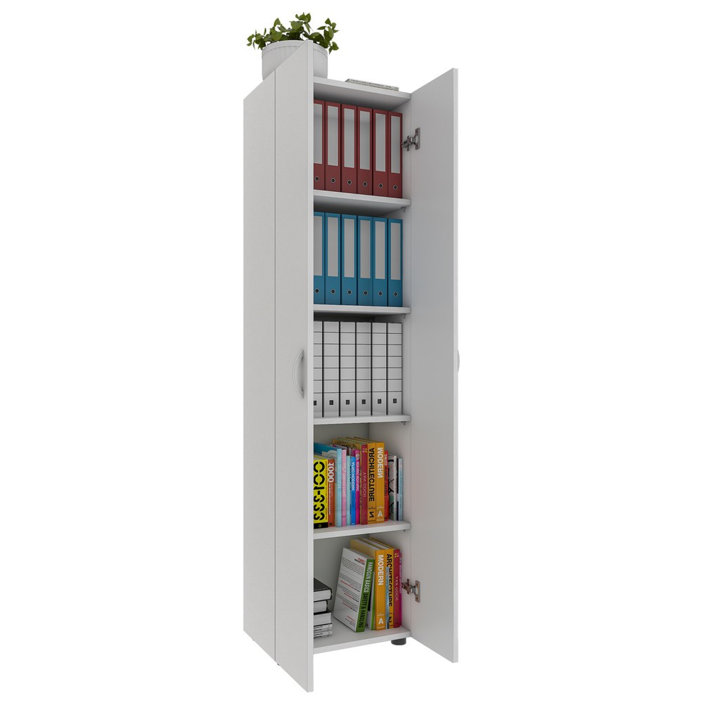 Numéro de l'image du produit 1: Armoire de bureau Ulas-XL 5 compartiments, blanc