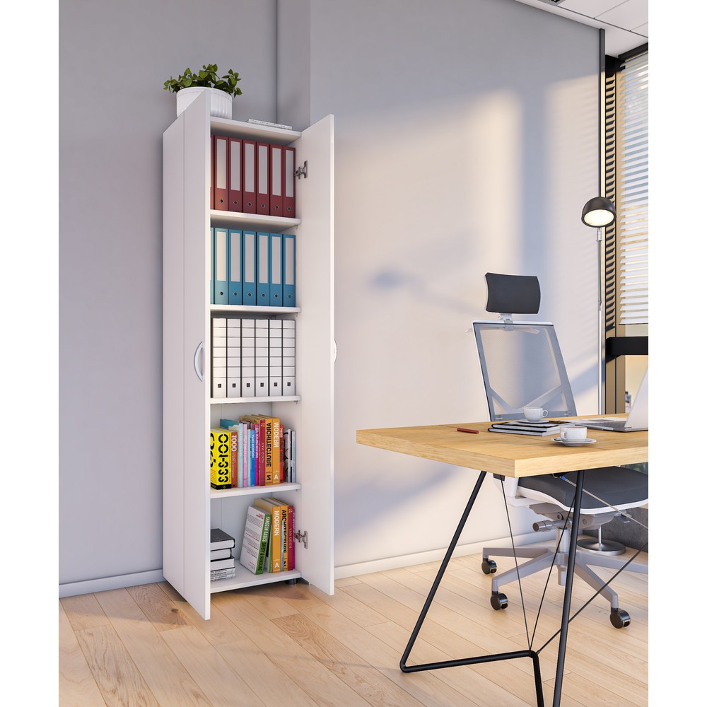 Numéro de l'image du produit 4: Armoire de bureau Ulas-XL 5 compartiments, blanc