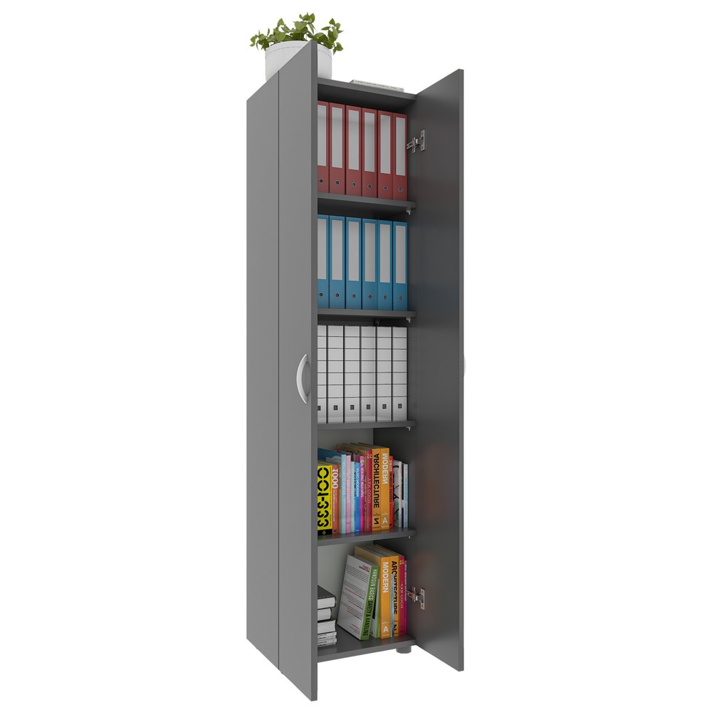 Numéro de l'image du produit 1: Armoire de bureau Ulas-XL 5 compartiments, anthracite