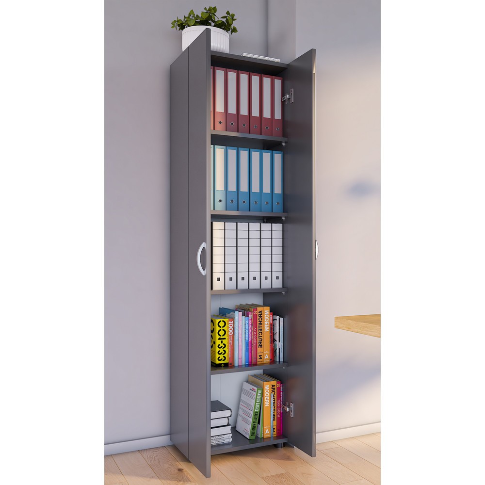 Numéro de l'image du produit 3: Armoire de bureau Ulas-XL 5 compartiments, anthracite