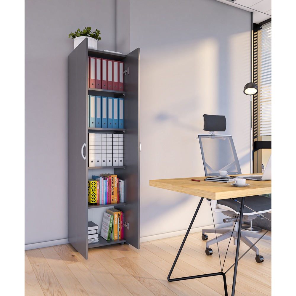 Numéro de l'image du produit 4: Armoire de bureau Ulas-XL 5 compartiments, anthracite