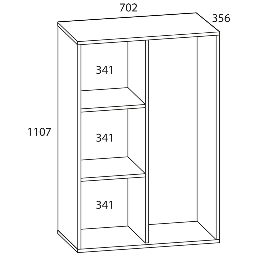 VCM armoire à produits de nettoyage Lona Mini avec portes, blanche N° de l'image du produit 2 : VCM armoire à produits de nettoyage Lona Mini avec portes, blanche