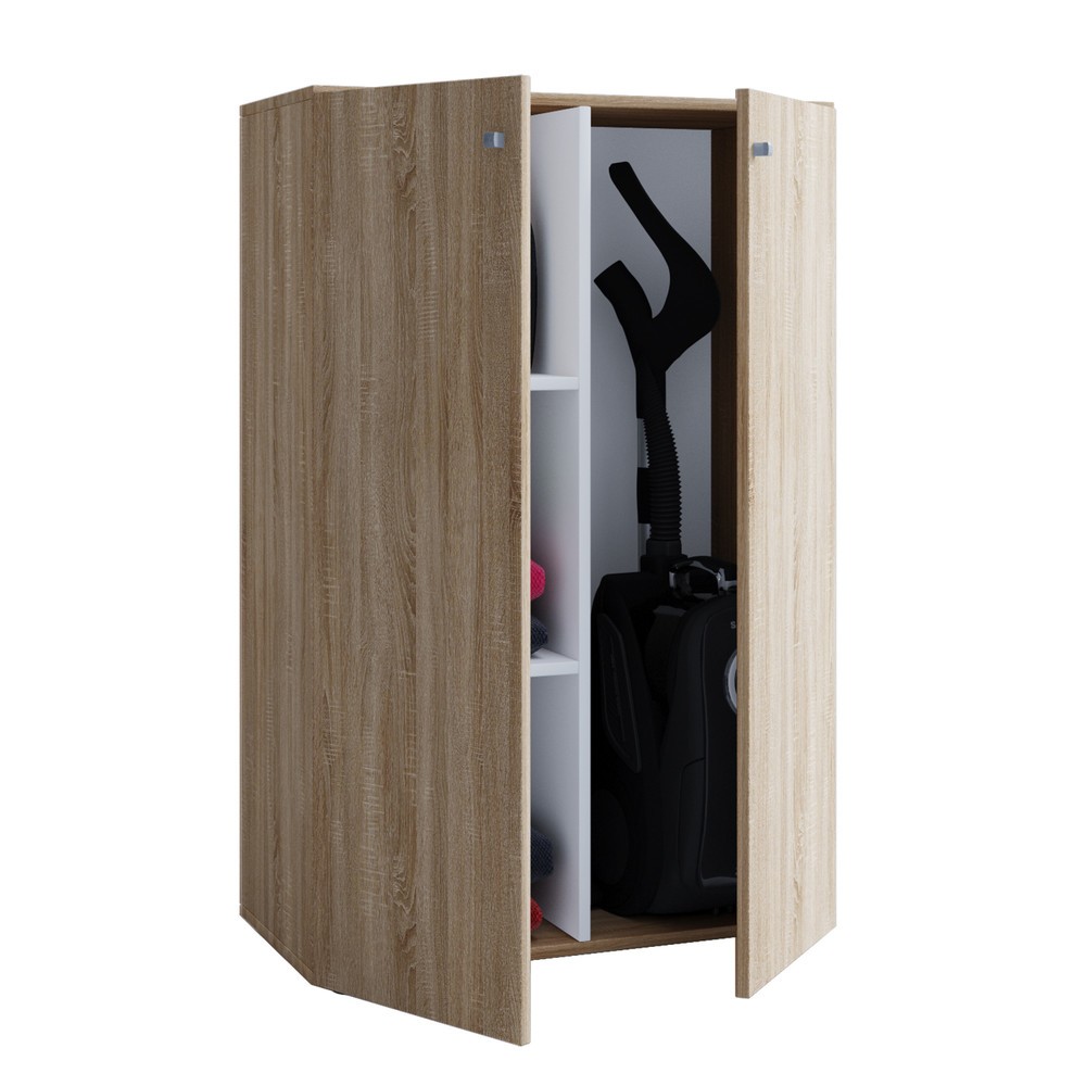 Numéro de l'image du produit 1: Armoire de ménage Lona Mini avec portes, chêne Sonoma