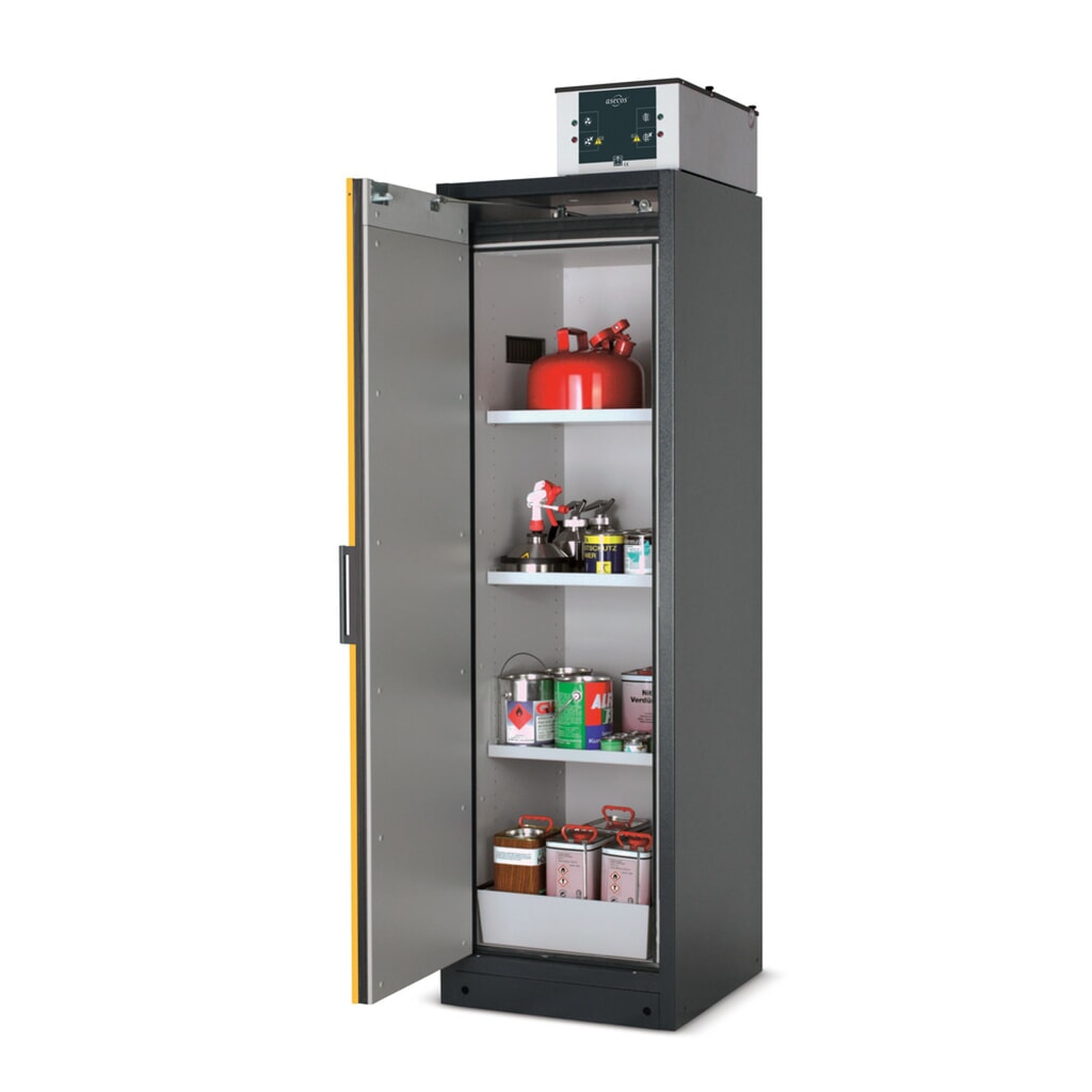 Armoire coupe-feu asecos® Q-PEGASUS / type 90, 4 cuves extractibles, haut. x larg. x prof. 1 953 x 599 x 615 mm, rouge signalisation N° de l'image du produit 5 : Armoire coupe-feu asecos® Q-PEGASUS / type 90, 4 cuves extractibles, haut. x larg. x prof. 1 953 x 599 x 615 mm, rouge signalisation