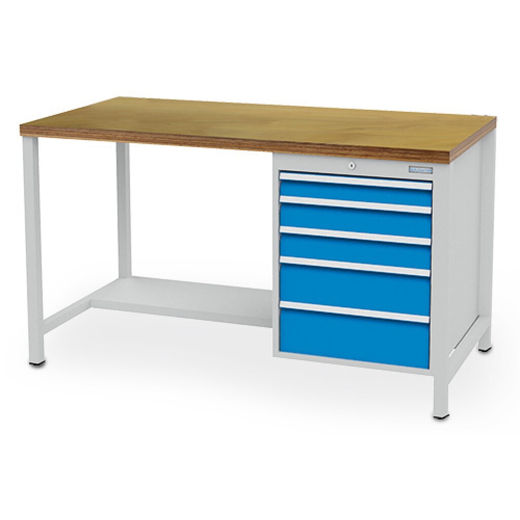 Armoire établi R 18-24 Bedrunka+Hirth, H x l x P 959 x 1 500 x 750 mm, gris clair, bleu clair, 5 tiroirs 1 x 75 + 2 x 100 + 1 x 150 + 1 x 175 mm N° de l'image du produit 1 : Armoire établi R 18-24 Bedrunka+Hirth, H x l x P 959 x 1 500 x 750 mm, gris clair, bleu clair, 5 tiroirs 1 x 75 + 2 x 100 + 1 x 150 + 1 x 175 mm