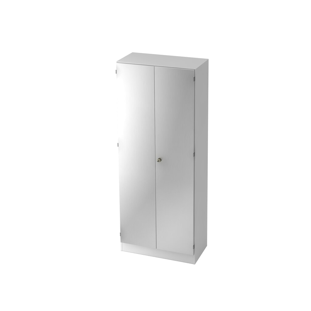 Illustration du produit: Armoire Hammerbacher 5OH avec socle SG blanc/argenté