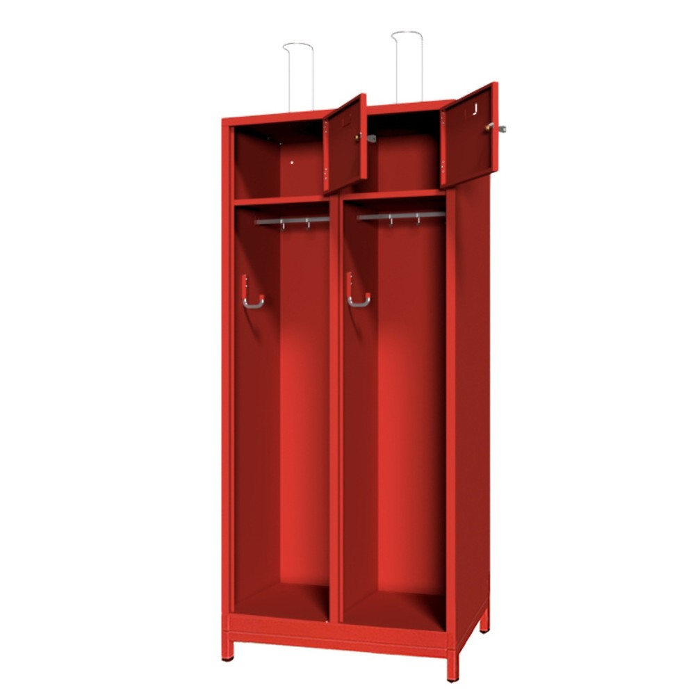 Numéro de l'image du produit 2: Armoire incendie PAVOY avec compensation de niveau + cadre porte-étiquette, HxlxP 1 850 x 830 x 500 mm