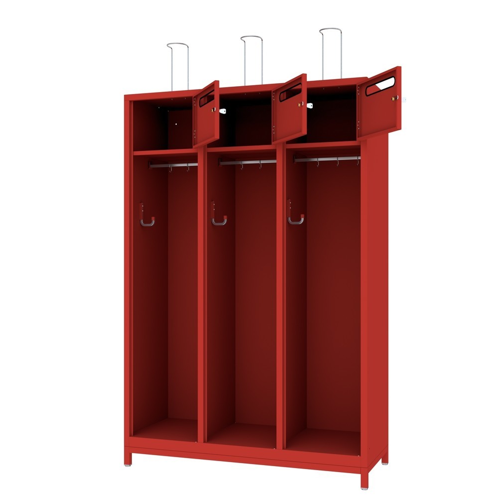 N° de l'image du produit 2 : Armoire incendie PAVOY avec compensation de niveau + fente intégrée, HxlxP 1 850 x 1 230 x 500 mm