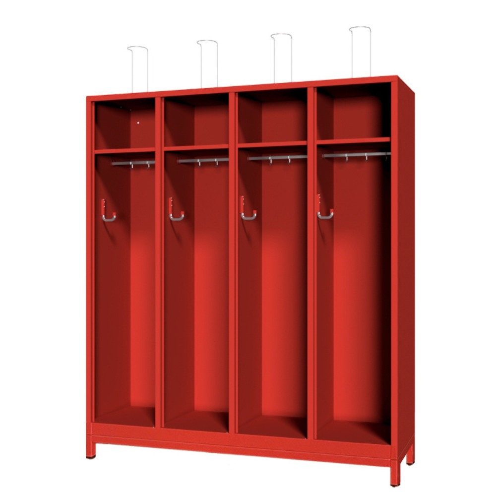 Numéro de l'image du produit 1: Armoire incendie PAVOY avec pieds, H x l x P 1 850 x 1 630 x 500 mm