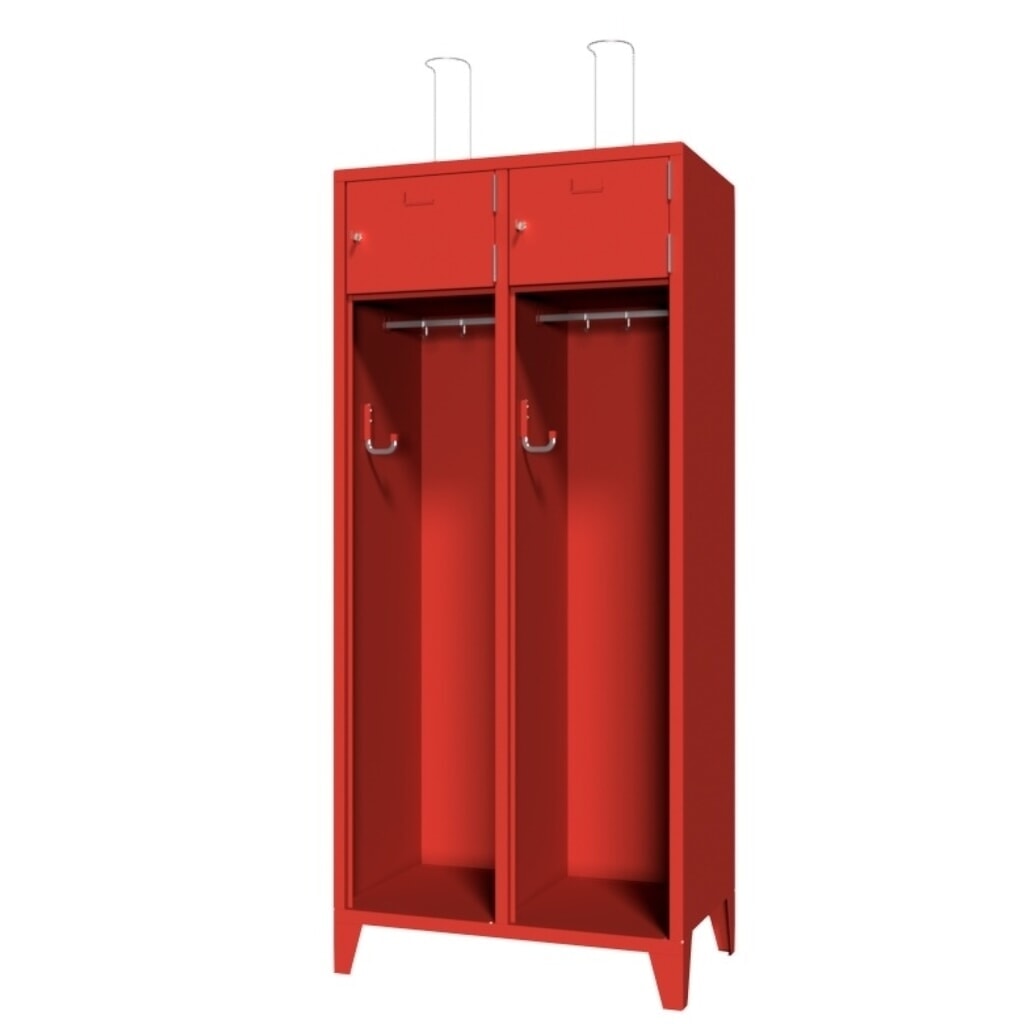 Armoire incendie PAVOY avec pieds + cadre porte-étiquette, HxlxP 1 850 x 830 x 500 mm N° de l'image du produit 1 : Armoire incendie PAVOY avec pieds + cadre porte-étiquette, HxlxP 1 850 x 830 x 500 mm