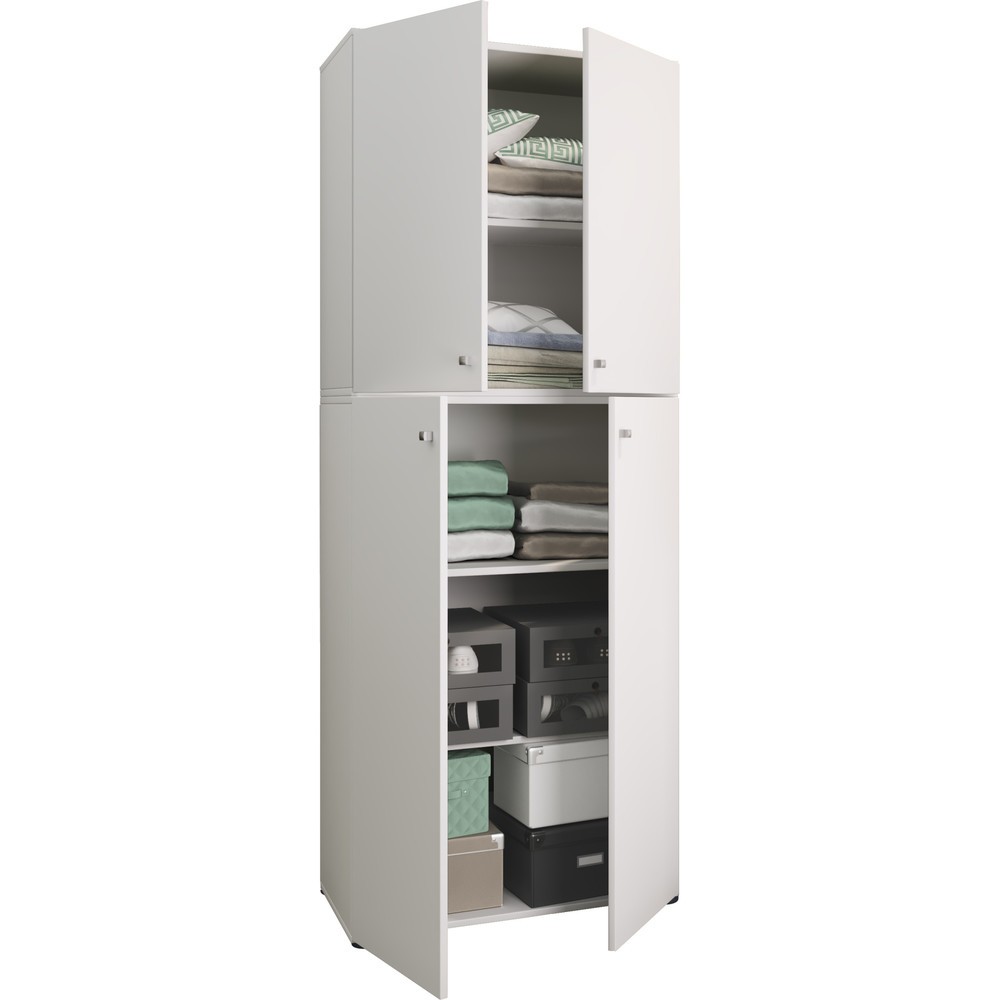 Numéro de l'image du produit 1: Armoire Lona XXL portes battantes, blanche