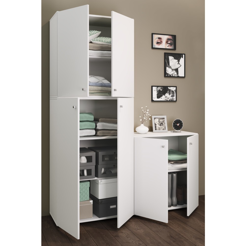 Numéro de l'image du produit 2: Armoire Lona XXL portes battantes, blanche