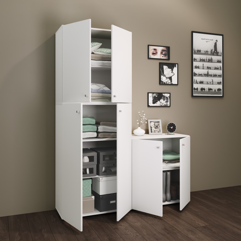 Numéro de l'image du produit 4: Armoire Lona XXL portes battantes, blanche