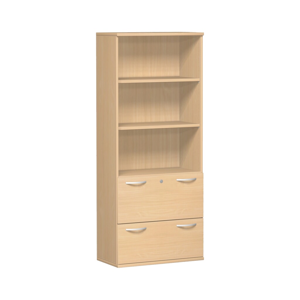 Illustration du produit: Armoire modulaire Profi avec dossiers suspendus, 5 hauteurs de classeurs, hêtre