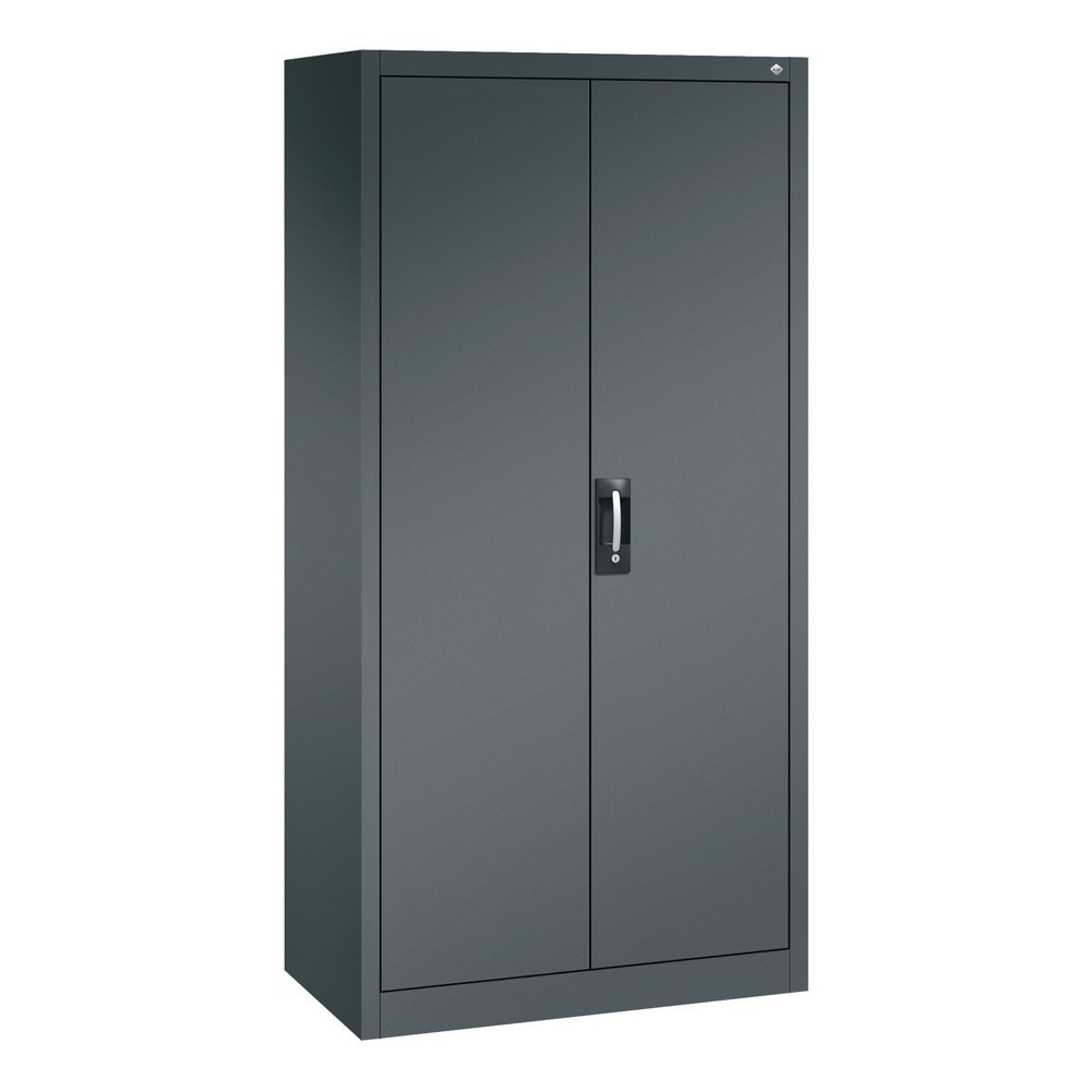 Numéro de l'image du produit 1: Armoire-penderie C+P, 6 compartiments + tringle à vêtements, H x l x P 1 950 x 930 x 500 mm, gris anthracite, gris anthracite