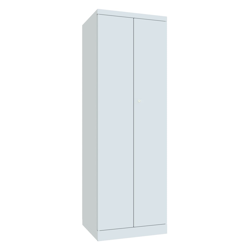 N° de l'image du produit 2 : Armoire-penderie PAVOY avec portes battantes, H x l x P 1 800 x 600 x 500, fermeture centralisée, gris clair, gris clair