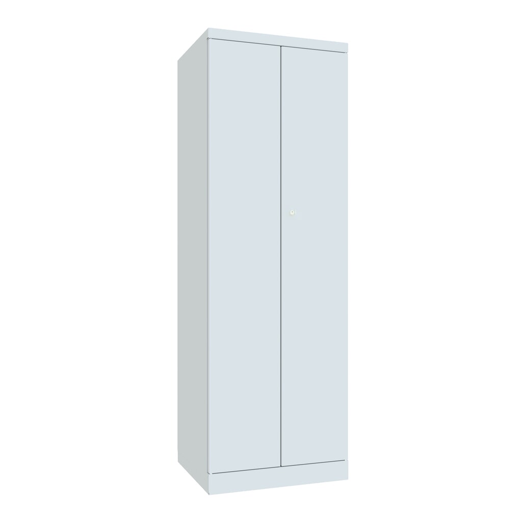 Armoire-penderie PAVOY avec portes battantes, H x l x P 1 800 x 600 x 500, fermeture centralisée, gris clair, gris clair N° de l'image du produit 1 : Armoire-penderie PAVOY avec portes battantes, H x l x P 1 800 x 600 x 500, fermeture centralisée, gris clair, gris clair