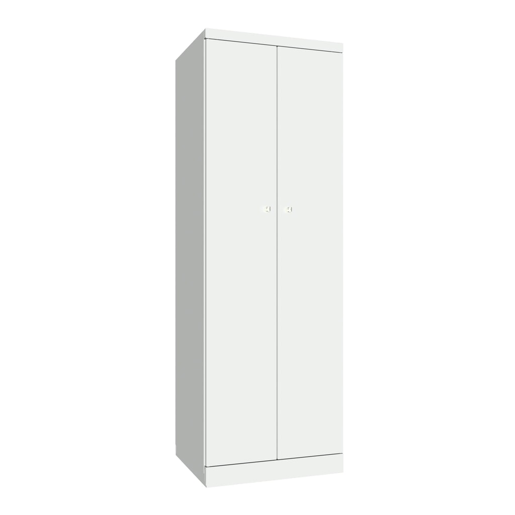 N° de l'image du produit 1 : Armoire-penderie PAVOY avec portes battantes, H x l x P 1 800 x 600 x 500, fermeture individuelle, gris clair, gris clair