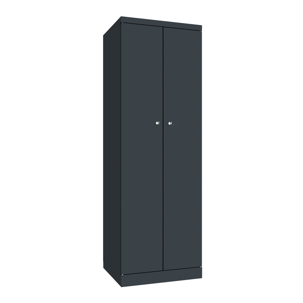 Numéro de l'image du produit 1: Armoire-penderie PAVOY avec portes battantes, H x l x P 1 800 x 600 x 500, fermeture individuelle, gris clair, gris clair